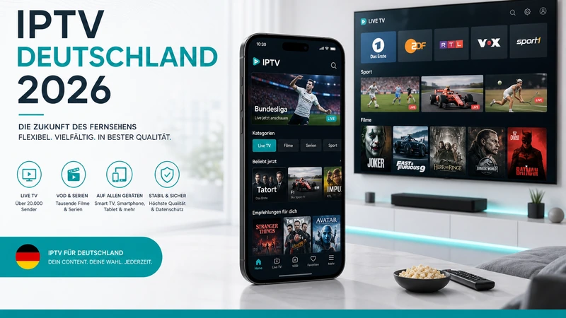 Modernes IPTV Deutschland 2026
